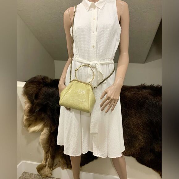 Handmade Genuine Leather Kiss-lock Wristlet/Crossbody - Picture 4 of 13